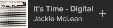 Spotify playing Jackie McLean - It's time